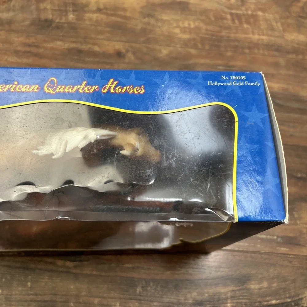 Vintage Breyer #750102 American Quarter Horses Hollywood‎ Gold Family New 2007